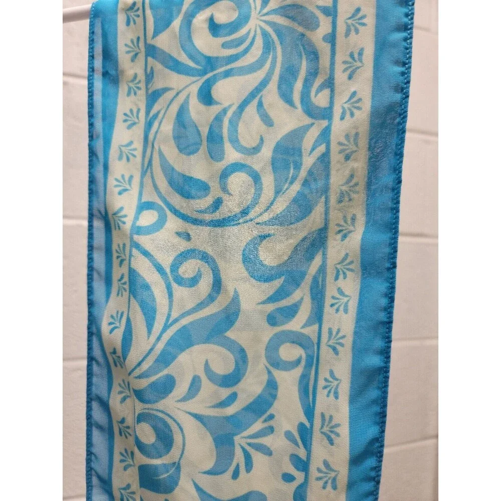 Blue and White Scarf, Beautifully Styled